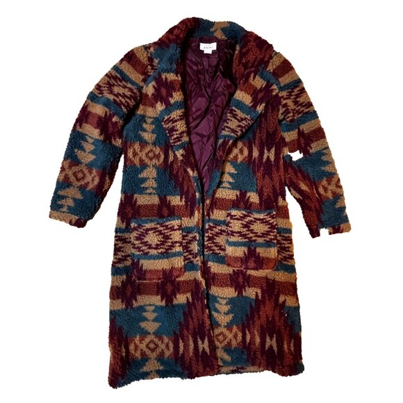 Ariat Katharine Aztec Coat Womens SZ M Fleece Western Navajo Southwest Country - Picture 5 of 16